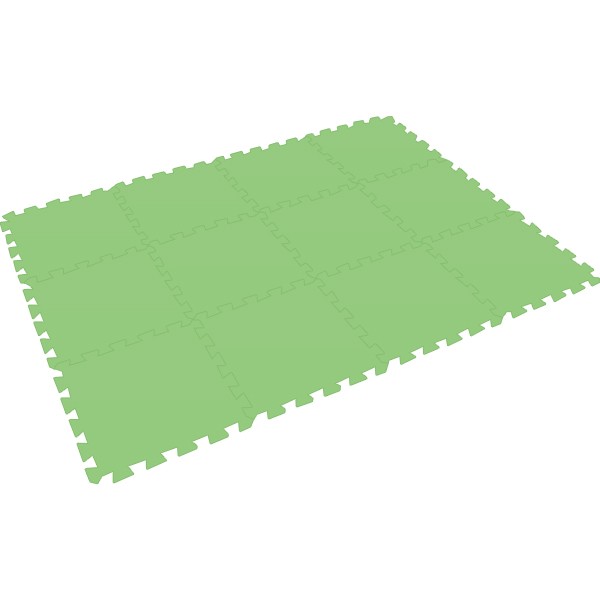 Bodenmatte Puzzlematte UNO (12 Teile) grün - 16 mm - 0+
