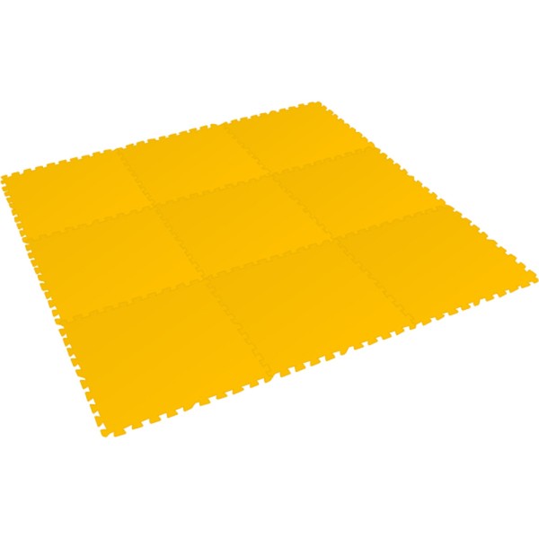 Bodenmatte Puzzlematte XL - 8mm - (9 Teile) gelb